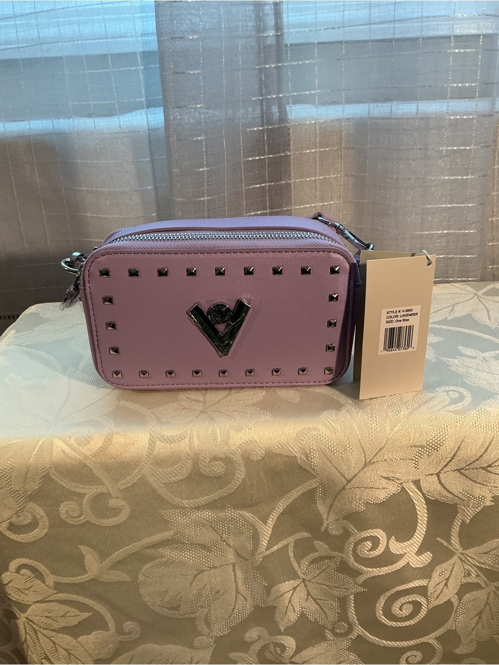 Valentino Orlandi Lavender Crossbody/Camera Bag